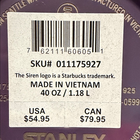 Stanley x Starbucks Plum Mug with Handle and Straw - Picture 7 of 7